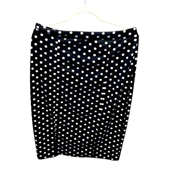 Polka Dot Printed Pencil Skirt, great condition Sz XL - Picture 1 of 3